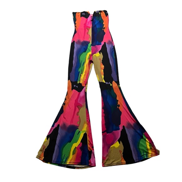 Lilly’s Kloset Tie Dye Strapless Bell Bottom Jumpsuit - Picture 2 of 15